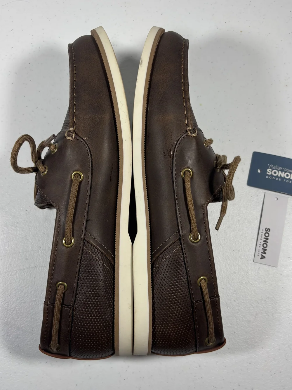 Sonoma Men's Brown Boat Shoes NWT